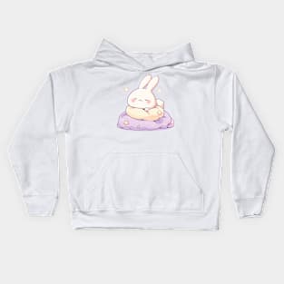 sleeping bunny Kids Hoodie